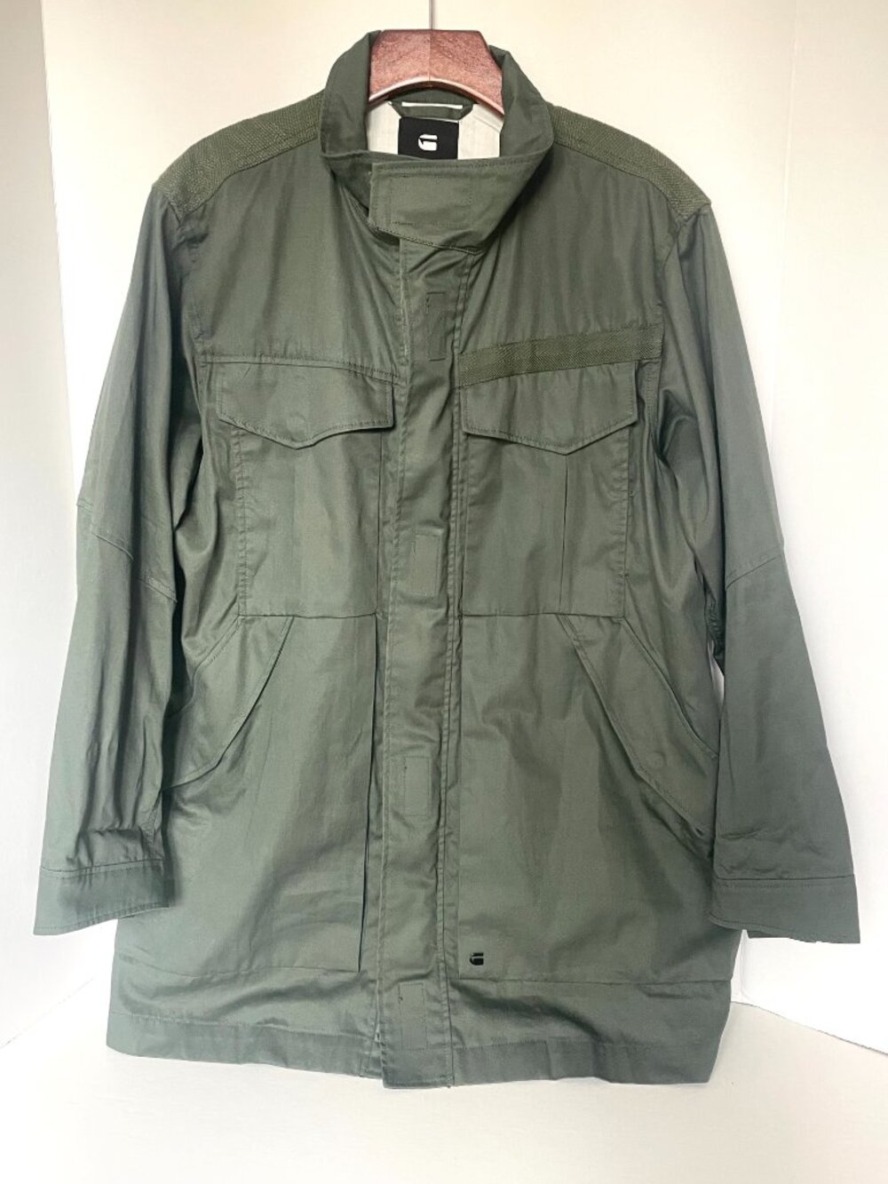 G-Star RAW Deline PST Green Cotton Field Jacket Women’s Large - Picture 2 of 16